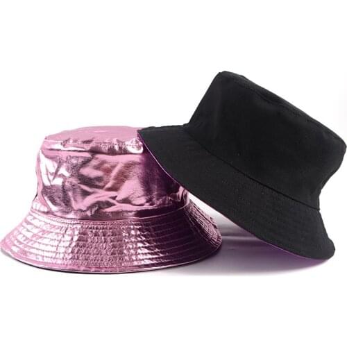 Reversible Womens Bucket Hat Men Summer 2021 Fashion Streetwear Women Sun Cap Panama Bob Femme Fisherman Hat Hip Hop Caps