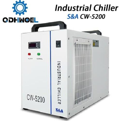 S&A CW5200 Industry Air Water Chiller for CO2 Laser Engraving Cutting Machine Cooling 150W Laser Tube