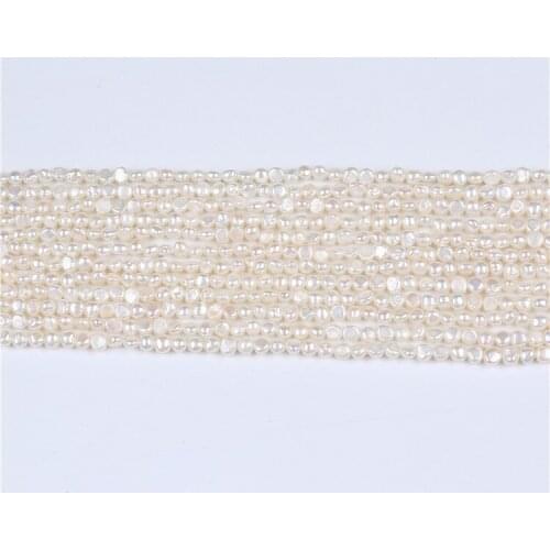 4-5mm natural freshwater real Pearl baroque shape pearl strands