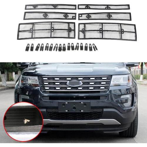 For Ford Explorer Car Insect Screening Mesh Front Grille Insert Net Front Insect Screening Mesh Net Grille Car Accessories