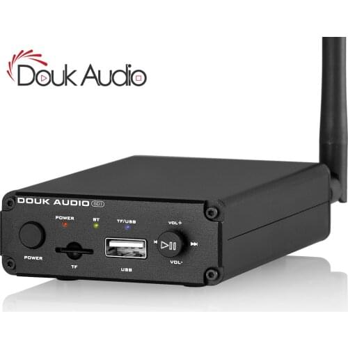 Douk Audio HiFi Bluetooth 5.0 Stereo Receiver TFCard / USB Lossless Music Player Headphone Amplifier Desktop Audio Amp