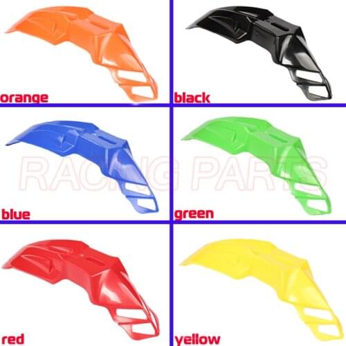 Universal 7 Colors Plastic Front Fenders Supermoto Evo For Honda KTM KX DRZ CRF YZF WR Free shipping