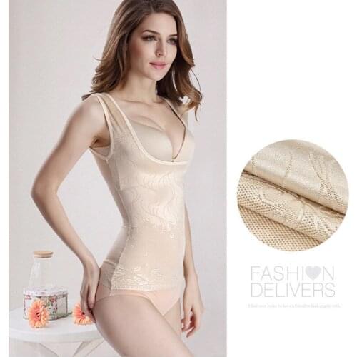 Lady Slimming Waist Push up Bust Tank Top Shapewear Tummy Slim Body Shaper Slimming Underwear Vest