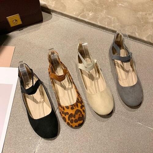 Plus Size 43 Women Ballet Flats Cross-tied Flats Casual Shoes Woman Flat Dance Shoes Comfortable Ladies Shoe zapatos mujer 7716L