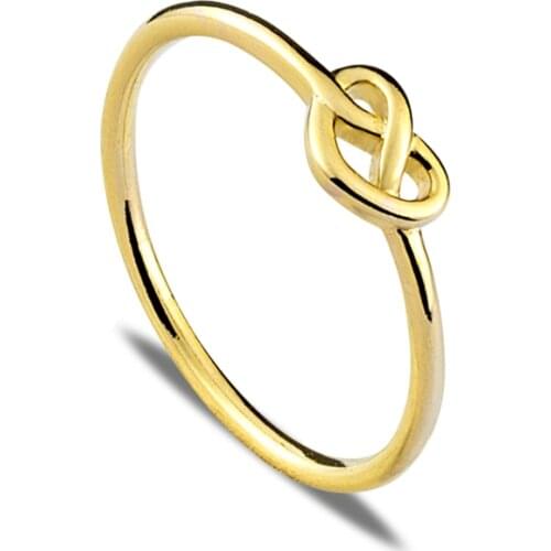 Infinity Heart Rings For Women Men Anillos Mujer Fashion Designer Knot Gold Ring Bijoux Femme Jewelry Accessories Birthday Gifts