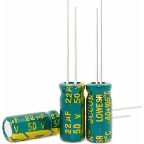 1UF 4.7UF 10UF 22UF 47UF 220UF 10V 25V 35V 50V 5*11MM high frequency low impedance Aluminum electrolytic capacitor