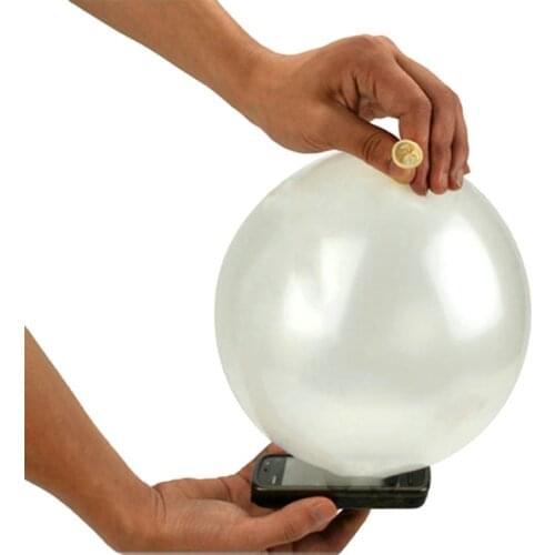 10pcs/lot Balloon Penetration Close-Ups Magic tricks phone through/thru balloons magic props coin magic Street Trick E3161