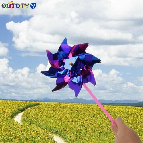 10Pcs Plastic Windmill Pinwheel Wind Spinner Kids Toy Garden Lawn Party Decor-TwFi Nov