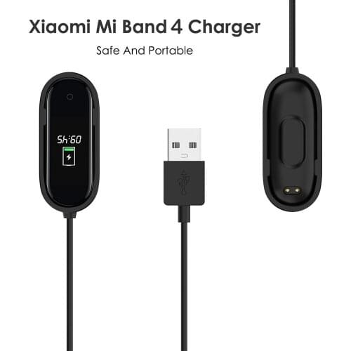 100pcs USB Chargers For Xiaomi Mi Band 4 Charger Smart Band Wristband Bracelet Charging Cable For Xiaomi MiBand 4 Charger Line