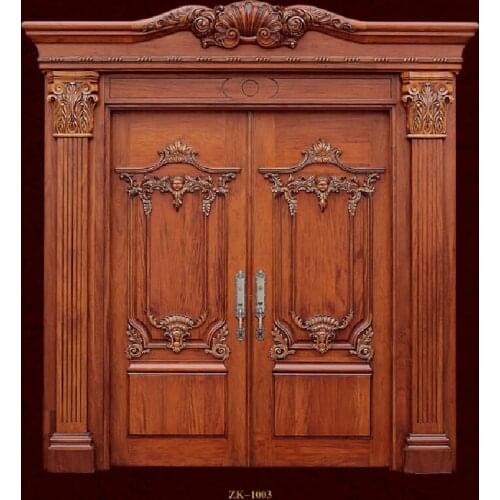 2019 new design swing doors exterior and interior solid wood doors antique entry doors