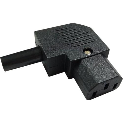 250V 10A IEC C13 Female PDU PSU UPS Wired Power Outlet Receptacle Connector 90 Degree Bend