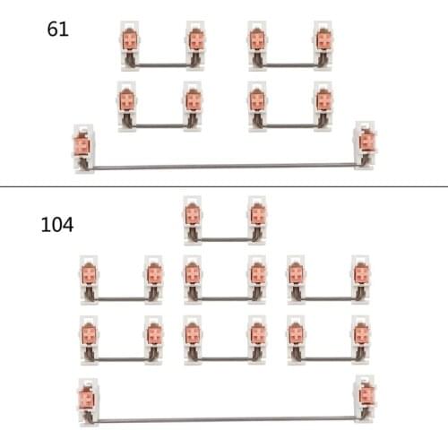 2u 6.25u) Satellite Axis Plate Mounted Keyboard Cherry OEM Stabilizers Customized Repair Plate for Mechanical Keyboard