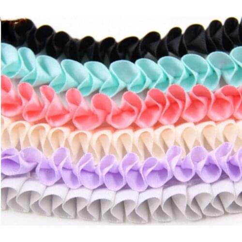 3 meters Polyester Stain Wrinkled Trim Ribbon DIY Toy Doll Dress Materials Clothing Decoration Accessories