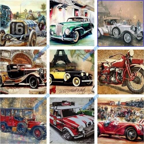 5D Diamond Painting Car Cuadros Square Round Diamond Embroidery Full Drill Cross Stitch Kits Diy Home Wall Decor Handwork