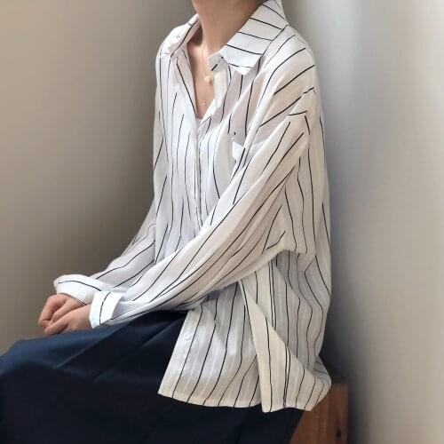 Aliangstory Striped Blouses
