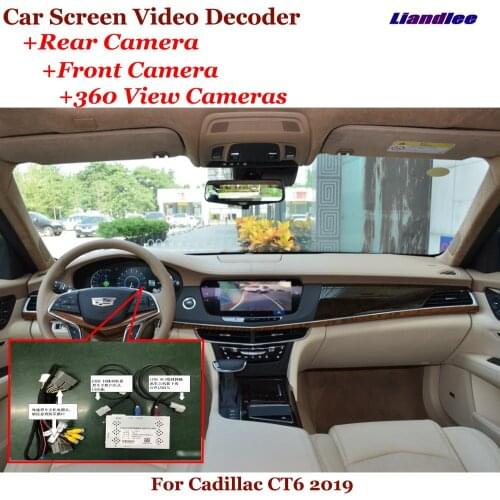 Car Original Screen Upgrade For Cadillac CT6 2019 2020 DVR Reverse Image Decoder Rearview Front 360 Camera