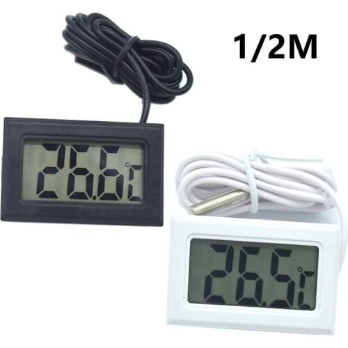 Mini Digital Humidity Meter Thermometer Hygrometer Sensor Gauge LCD Temperature Refrigerator Aquarium Monitoring Display Indoor