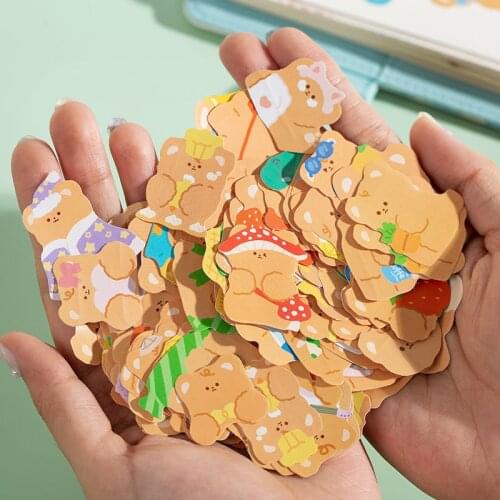 Mengtai 200pcs Sweet Collection bear Decorative Box Stickers Scrapbooking diy Label Diary Stationery Album Journal Planner