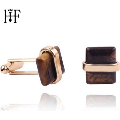 Gemelos Hombre Square Cuff Links For Mens Wedding Suit Accessories Button Gold Cufflinks Spinki do Mankietu Men Jewelry