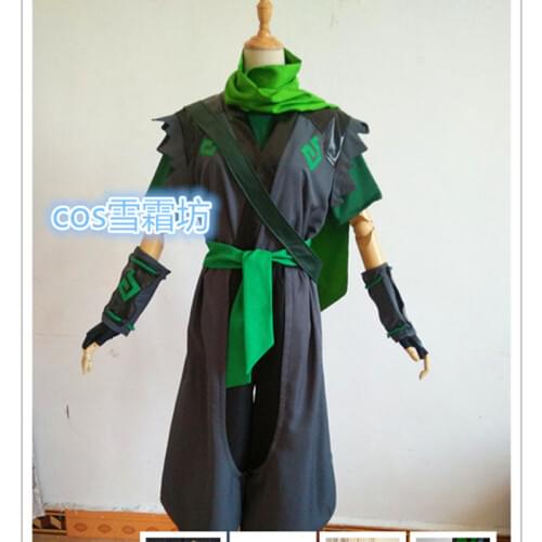 Game OW Genji Sparrow Cosplay Costume Halloween Costume for Adult Full Set