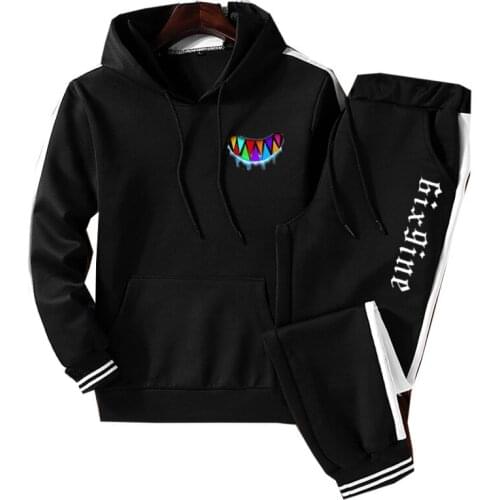 6ix9ine Album Gooba Hoodie Pants Suit Hip-Hop Streetwear Fleece Warm Soft Trousers Men Women Sport Fashion Rapper Two Piece Suit