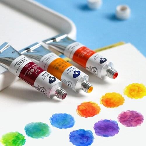 Paul Rubens Watercolor Paint Tubed 40 Colors 5ml Water Color Paint Pigment for Practicing Drawing Painting Art Supplies