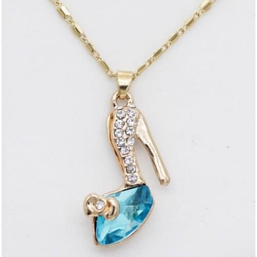 N021 Cute simple fashion Korean Crystal Dance shoes Necklace