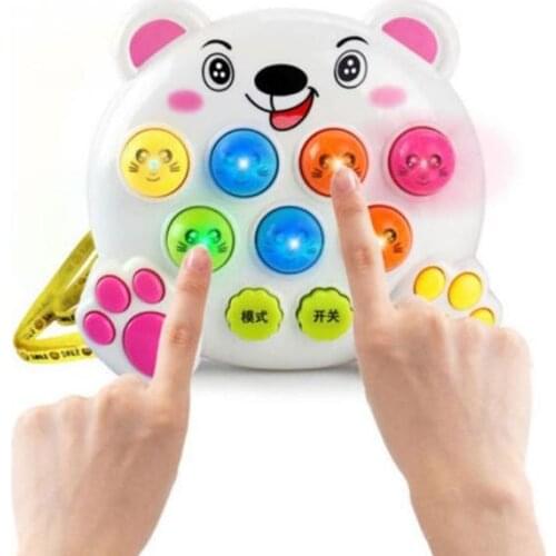 2021 New Baby Kid Plastic Music Toys Play Knock Hit Hamster Insect Game Playing Fruit Worm Educational Instrumentos Musicais Toy