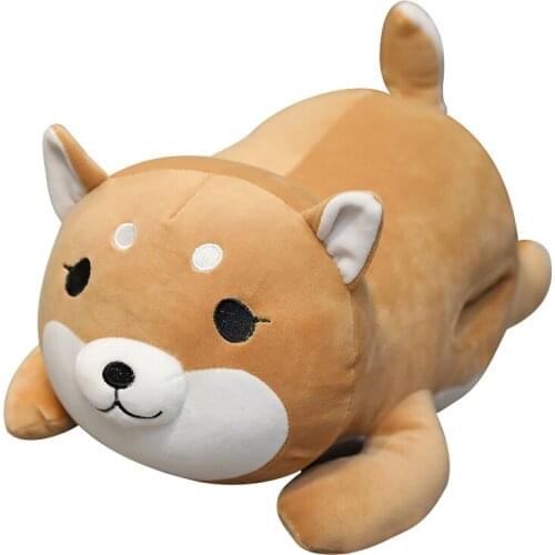 New Huggable 45cm Plush Corgi Dog Toys Hand Warmer Cartoon Animal Pillow Soft Stuffed Shiba Dog Plush Toys Girl Birthday Gift