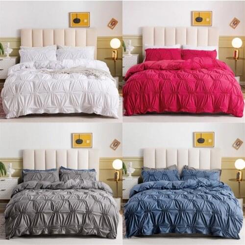 New Jacquard Satin Bed Linen Set Luxury Duvet Cover Bedding Set Queen King Bed Quilt Cover Linens Pillowcase For Home Textile