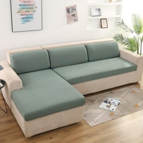 Solid color sofa cushion cover Jacquard sofa seat cushion coverWater repellent funda de sofa housse canape dangle