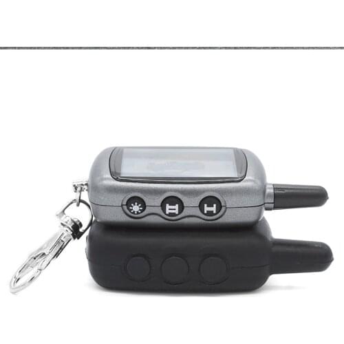 10PCS twage A6 LCD Remote Controller Keychain +Silicone Case For Vehicle Security Two Way Car Alarm StarLine A6 Keychain