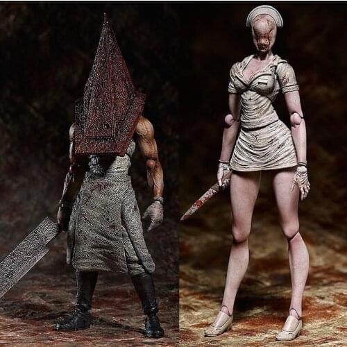 Silent Hill 2 Red Pyramd Thing Figma Sp-055 Action Figure Bubble Head Nurse Sp-061 PVC Figure Model Halloween Toy Doll Gift