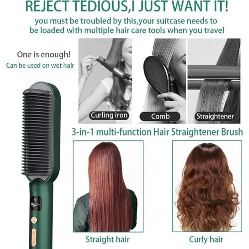 Smart Electric Long-hair Dry Heating For Straightening Anti-scald & Hair Available With Professional Hot Updated