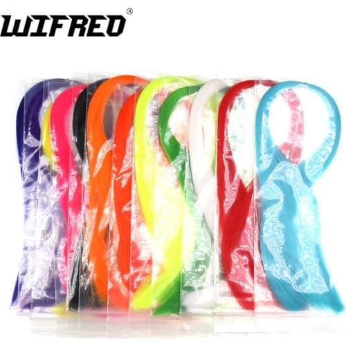 Wifreo 4PAKS Micro Synthetic Nylon Fiber For Streamer Fly Sabiki Jig Hooks Bucktail Jigs Making Fly Tying Material FL Pink Green