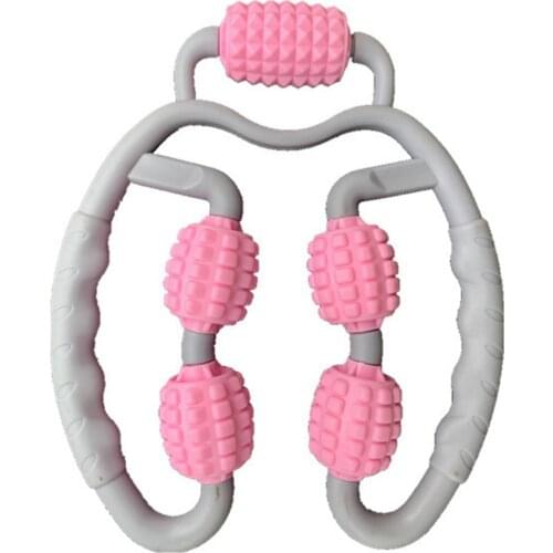 1pc 4 Roller 360 Degree Massager Muscle Care Workout Accessory Fitness Device Sports Activities Massage And Relaxation