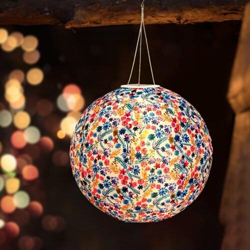 12 Inch LED Solar Light Retro Lantern Hanging Garden Light Courtyard Outdoor Decoration Patio Balcony Holiday Supplies Gift