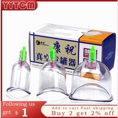 3pcs/kit joints Jar for Massage Body Cups Silicone Vacuum Cupping Ventosas Ventouse vacuum bank Weight massage Cupping Apparatus