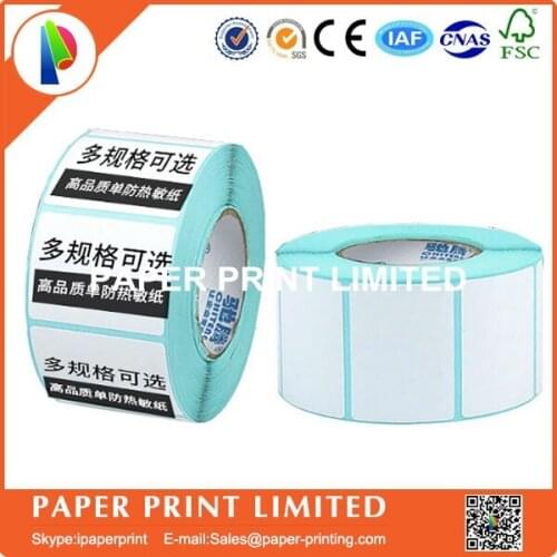 50 rolls 50 * 30 * 800 Thermal stickers label printing paper supermarket electronic bar code paper
