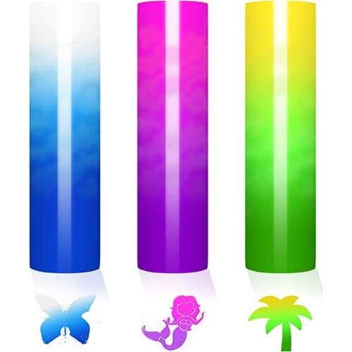 Sequins Magic Color Lettering Film Hologram Heat Transfer Vinyl Pet Iron-on Heat Press T-shirt Cricut Film Shiny Htv Diy #W5