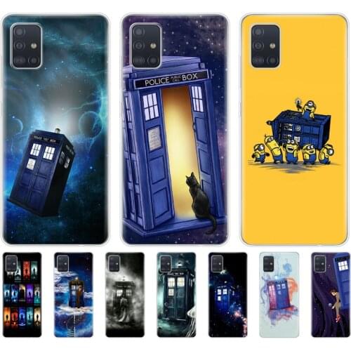 Case For samsung galaxy A31 A41 A51 A71 A01 A81 A91 A11 A30S A20S A21S A50S M11 M21 M31 M30S M40S Case Tardis Box Doctor Who