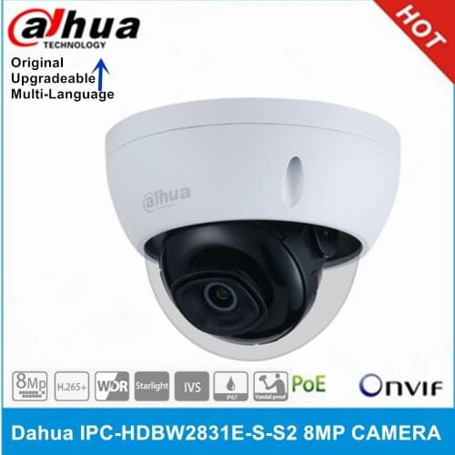 Dahua IPC-HDBW4631R-S 6MP IP Camera IK10 IP67 IR30M built-in POE SD slot cctv camera HDBW4631R-S multi-languag firmware