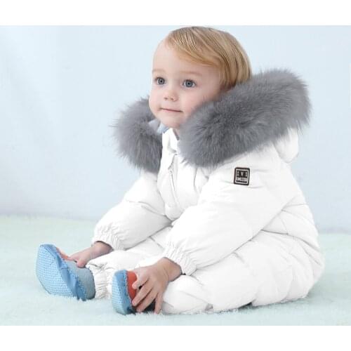 Russia Winter Overalls Baby Clothing Clothes Snowsuit 90% Duck Down Jacket for Kids Girl Coat Park for Infant Boy Snow Suit Wear