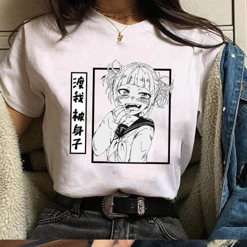 Men Women T-shirt Tops Kawaii Boku No Hero Academia T-shirt My Hero Academia Himiko Toga Tee Shirt Clothes
