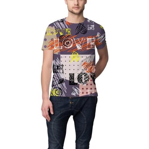 LIASOSO Graphic T-shirts Mens Summer Love Casual Fitness Street Hip Hop Short Sleeve Harajuku Men Clothing Hunter X Hunter -13