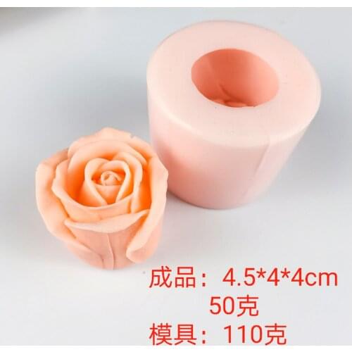 HC0321 PRZY Silicone Molds Beautiful Roses Bouquet Rose Mold Flowers Mold Soap Candle Moulds