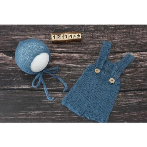 Classic Style Newborn Bonnet Knitted Newborn Baby Boy Romper Baby Outfit Newborn Baby Boy Hat Shower Gift Photo Props