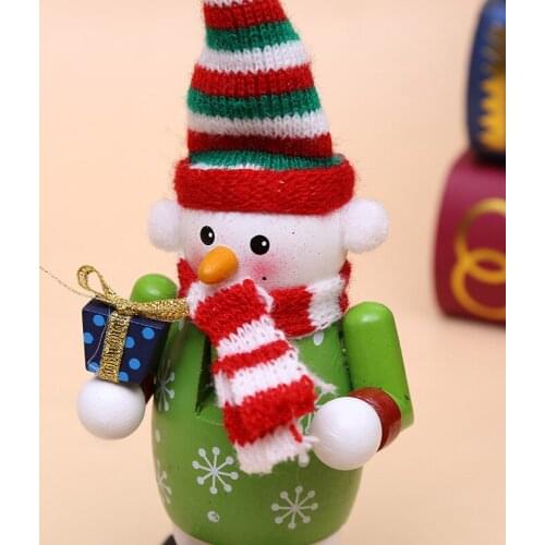 16/26CM Wooden Nutcracker Doll Puppet Soldier Shape Decoration Pendant New Year Christmas Tree Pendant Ornaments Birthday Gift