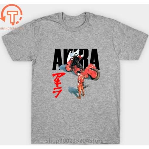 Fashion Style Akira Shotaro Kaneda mens T shirt The Capsule Motorcycle Painted T-Shirts Harajuku Anime Film Streetwear T shirts