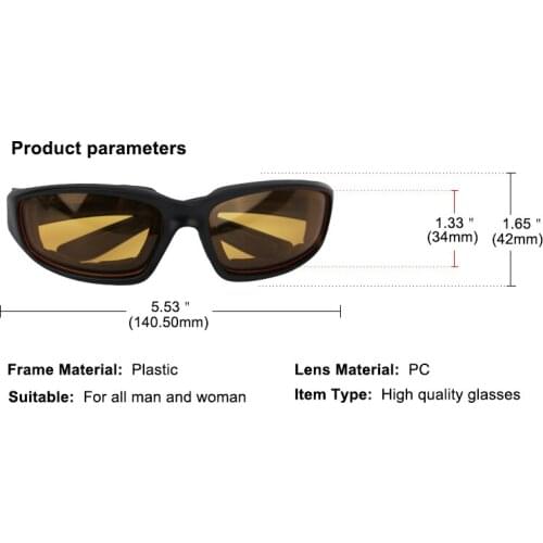 Men Women Motorbike Motorcycle Goggles Outdoor Sports Ski Cycling Riding Glasses Moto Biker Windproof